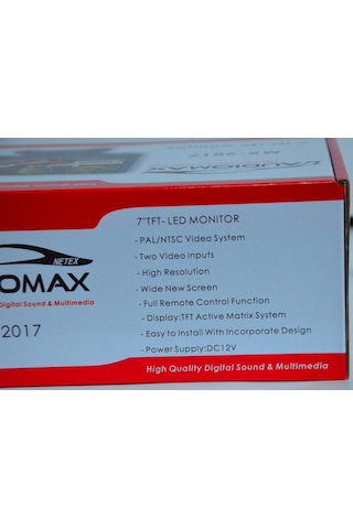 Audiomax 2017-7" Ekran-Geri Görüş Kamera-Normal Kamera Monitörü