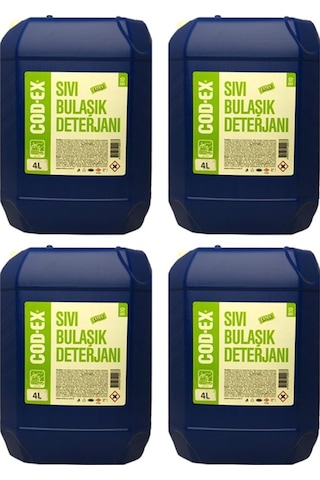Cod-ex Sıvı Bulaşık Deterjanı Ekstra 4 x 4 L