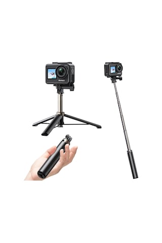 Akaso 60 Cm Uzatılabilir Selfie Çubuğu Ve Tripod Standı Aksiyon Kamera Aksesuarı Siyah