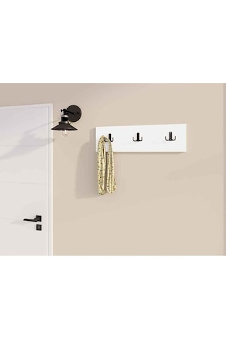 Decormet 3lü Askılık Beyaz Beyaz