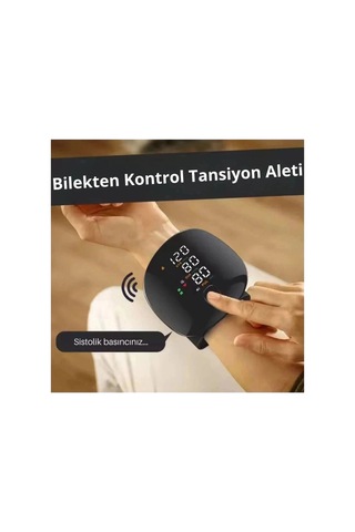 Renkli Lcd Ekranlı Bilekten Tansiyon Aleti Taşınabilir Ve Kolay Kullanım Tansiyon Aleti