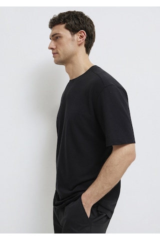 Mavi - Mavi Black Tencel Liyosel Karışımlı Siyah Tişört 0613468-900 Siyah