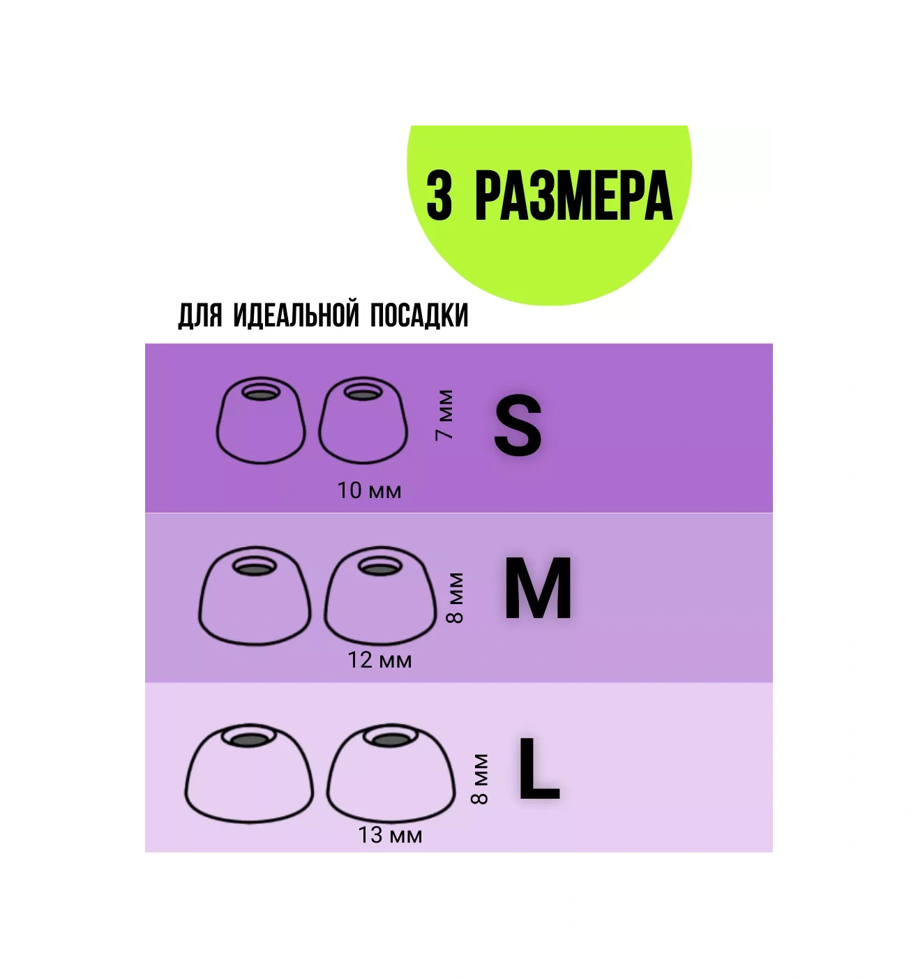 Oxion 3 Beden Silikon Ambüşür Değiştirme Seti 198422350 Siyah