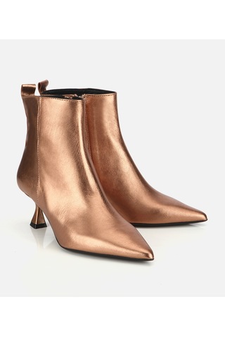 Hotiç Kadın Deri Bronz Sivri Burunlu Bilekte Topuklu Bot 01boh318460a470 01boh318460a470 Bronz