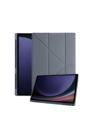 Samsung Galaxy X730 Tab S11 Kalemlikli Mars Tablet Kılıfı - Koyu Gri Arka Kapak