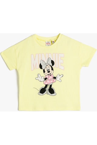 Koton Minnie Mouse Tişört Lisanslı Pamuklu Sarı 3smg10146ak 3SMG10146AK152 Sarı