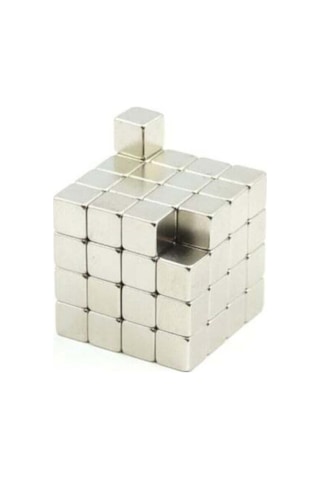 50 Adet - Küp Neodyum Mıknatıs, 5x5x5 Mm, Güçlü Magnet, N35 Kalite