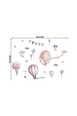 Sıcak Balonlar Duvar Çıkartması Zy890 Diğer