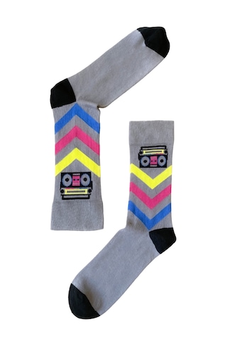 The Socks Company 5'li Desenli Erkek Çorap Set Çok Renkli
