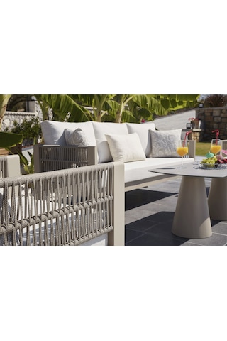 Toscana Bahçe Balkon Oturma Grubu 3+1+1+seramik Sehpa