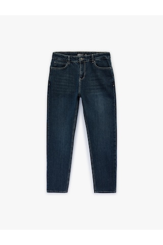 Koton Pamuklu Normal Bel Tapered Fit Jean Pantolon - Joe Jean Orta İndigo 6sam40156nd İndigo
