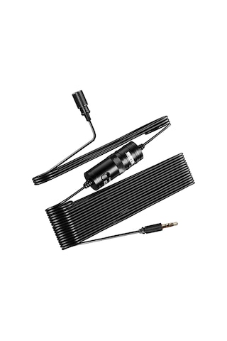 Springsun By-m1 Çok Yönlü Kablolu Mikrofon 3.5mm Mikrofon Klips Tipi Mikrofon Dizüstü Bilgisayar Cep Telefonu Dijital Kamera İçin