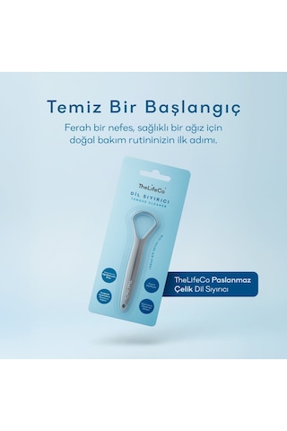 Thelifeco Paslanmaz Çelik Dil Temizleyici - Dil Sıyırıcı