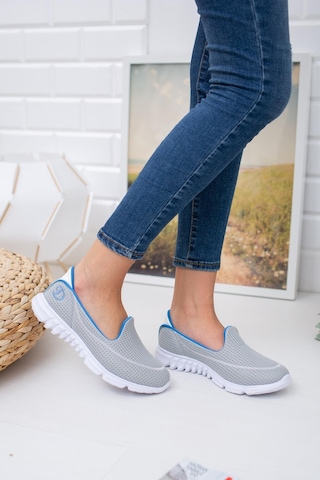 Nesil Shoes Dvm 801 Açık Gri Faylon Taban Kadın Yürüyüş Ayakkabısı-açıkgri Açık Gri