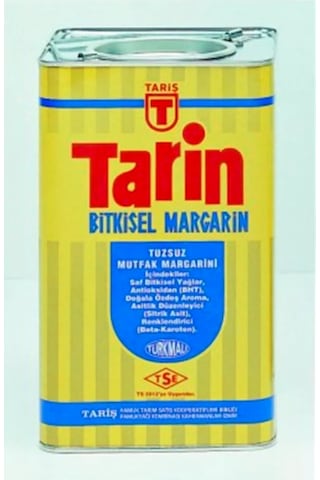 Tarin Tuzsuz Bitkisel Margarin Teneke 16380 G Tarin Tuzsuz Bitkisel Margarin Teneke 16380 G