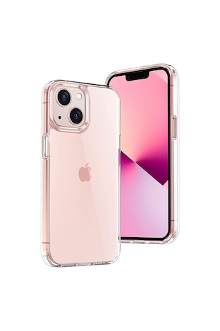 Apple Uyumlu iPhone 13 Mini Kilif Korumali Zirhli Seffaf Coss Silikon 473086539