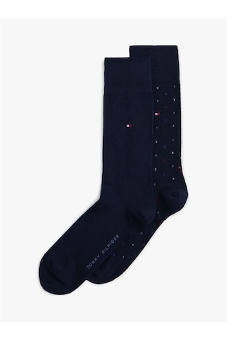 Tommy Hilfiger Th Men Sock 2p Structure Dot Erkek Mavi Çorap - S701236311