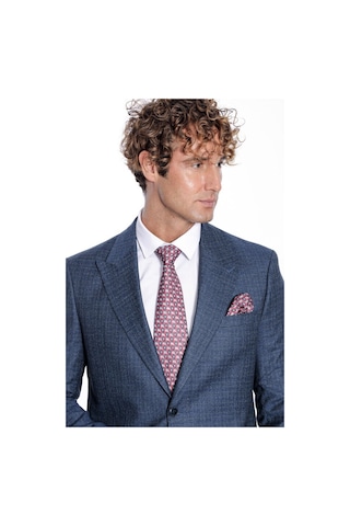 Wessi Desenli Slim Fit Lacivert Erkek Ceket 001