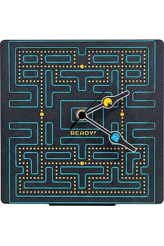 Fibrika Store Retro Gamer Masa Saati - Nostaljik Atari Temalı Dekoratif Saat Siyah