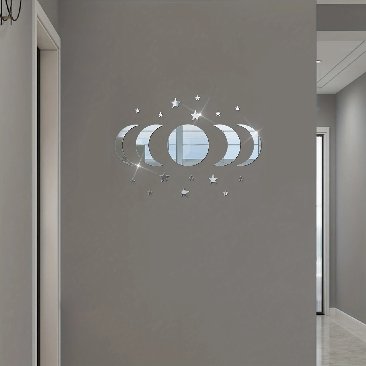 Kosona Ramazan Bayramı Dekorasyonu: 20 Adet Yıldız Ve Ay Desenli Akrilik Duvar Sticker, Ev Ve Parti Dekoru