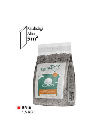 Ventrawall İpek Sıva Kahverengi Duvar Boyası Br10 -1,5 Kg