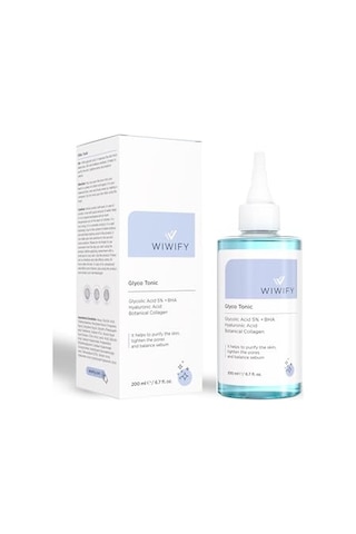 Wıwıfy Arındırıcı Cilt Yenileyici Komedon Siyah Nokta Sivilce Karşıtı Tonik Glycolic Acid 5% Aha Bha Tonik