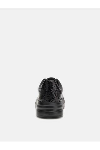 Guess Elbina Hakiki Deri Kadın Sneaker Ayakkabı Flfe10ele12 Siyah