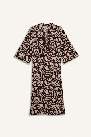 DeFacto Regular Fit Desenli Pamuklu Midi Plaj Elbisesi-Fall in Love E5099AX25SPBN341