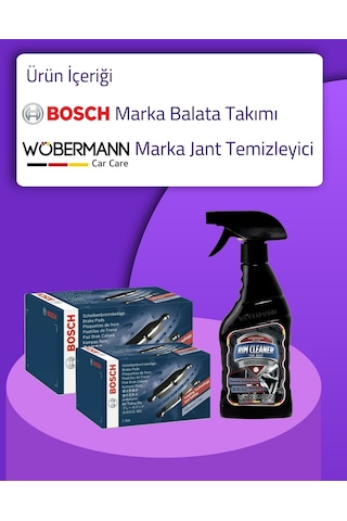 Toyota Corolla Uyumlu Auris Bosch Ön Arka Fren Balata Takımı 2013 -  2018