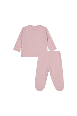 Civil Baby Organik Pamuklu 0-6 Ay Bebe Pijama Takımı - Pembe