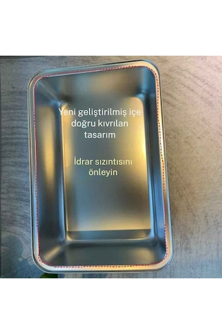 Monozone Büyük Boy Çelik Kedi Kum Kabı Kapalı Sıçrama Önleme Metal Kedi Tuvaleti Paslanmaz Kedi Yatağı