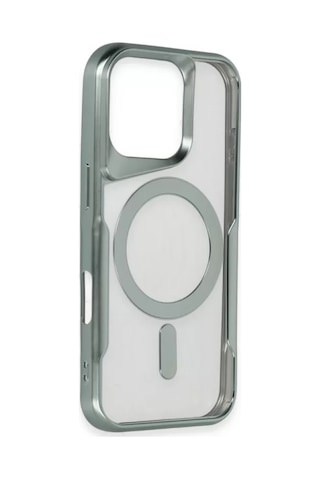 Newface Apple Uyumlu iPhone 16 Plus Kılıf Boyi Magsafe Silikon Kapak - Kahverengi