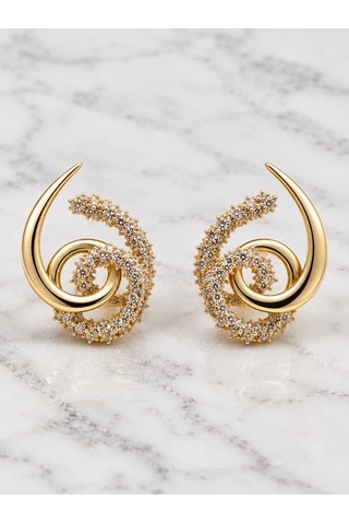 Girdap Küpe Gold Renk