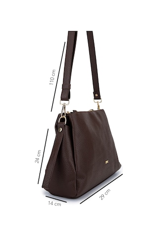 Tamer Tanca Kadın Suni Deri Kahverengi Kol Çantası 1003 2033 Bn Cnt Sk25-26 Acı Kahve Fltr Acı Kahverengi