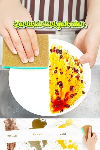 Grimorlife 10 Adet Doğal Lifli Sisal Oluklu Bulaşık Süngeri Özel Dokulu Pinterest Mutfak Temizlik Süngeri