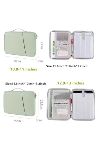 Tablet Ve Macbook Çantası 11'' - Koruyucu Kılıf Tablet Çantası - Laptop Liner Çantası - Notebook Bilgisayar Çantası Pembe