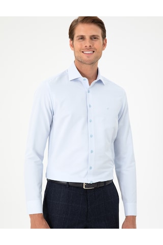 Pierre Cardin Erkek Açık Mavi Gömlek Desenli 50296573-vr003 Açık Mavi
