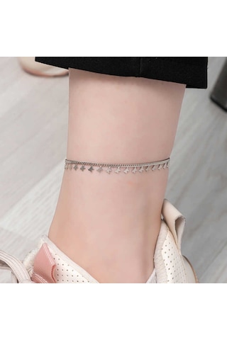 Blackcraft 925 Ayar Gümüş Kelebek Halhal Bc-bf2b63 Renkli