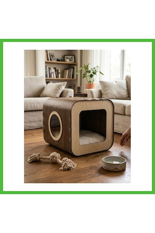 Vaveni Özel Tasarım Fusion Mdf Kedi Evi Arz