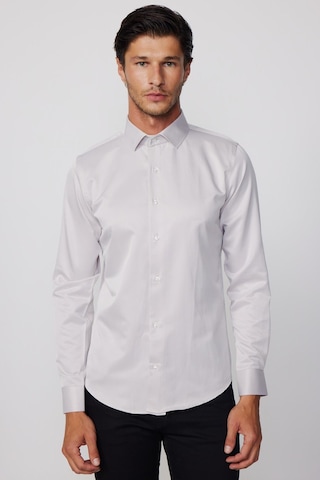 Tudors Slim Fit Pamuklu Düz Bej Erkek Gömlek-28022-bej Bej