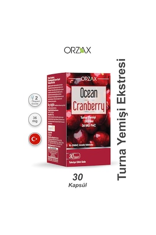 Ocean Cranberry Turna Yemişi Ekstresi 36 Mg Pac 30 Tablet