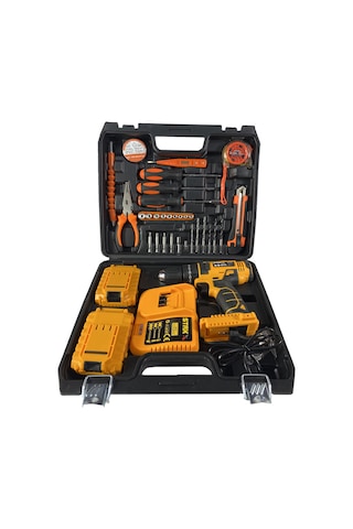 Staxx Power STX1070MB Kömürsüz Motor 58 V Samsung Çift Akülü Darbeli Matkap + 30 Parça