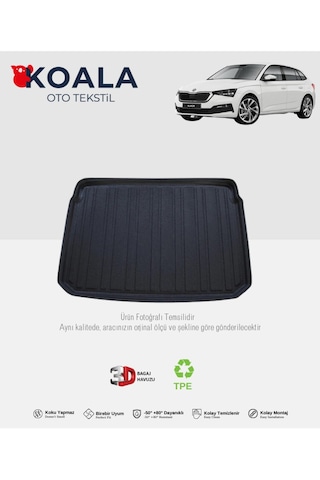 Skoda Scala Hatchback 2020 Ve Sonrası 3d Bagaj Havuzu