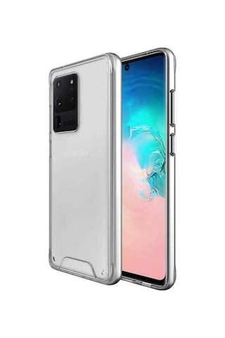 Galaxy S20 Ultra Kılıf Zore Gard Silikon Renksiz