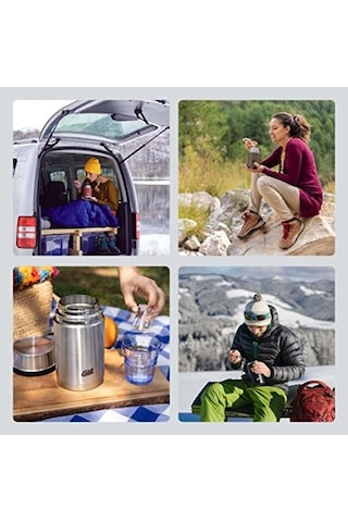 Majoris Paslanmaz Çelik Yemek Termosu, 550 Ml Siyah