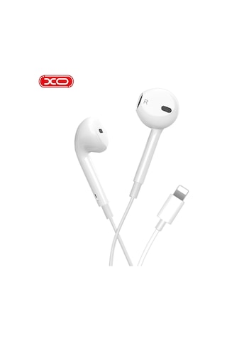 Ep13 Lightning Apple Uyumlu iPhone Kablolu Kulaklık Bluetooth Destekli Ekstra Bass Mikrofonlu Ses Kontrol Tuşlu Şeffaf