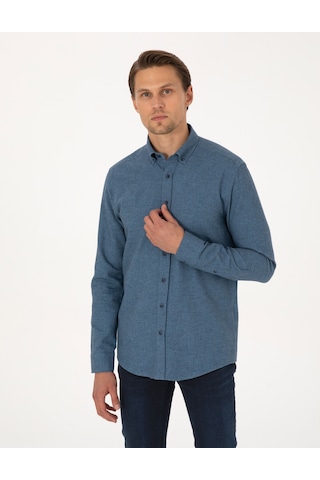Pierre Cardin Erkek Mavi Gömlek Desenli 50311562-vr036 Mavi