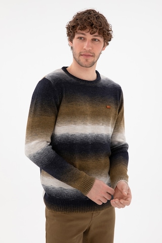 U.S. Polo Assn. Erkek Slim Fit Bisiklet Yaka Taş Kazak 50297082-VR049