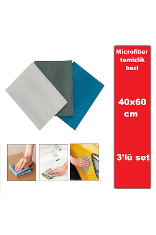 Tarix Mikrofiber Sihirli Temizlik Bezi 3'lü 40 x 60 CM