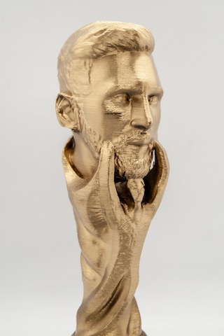 Messi Dünya Kupası Büst Şampiyonluk Figür Özel Tasarım 20 Cm